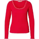Hunkemoller Camisa de pijama vermelho