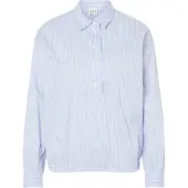 Emily van den Bergh Blusa camelo / marinho / azul claro / branco