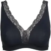 Hanro Soutien ' Cotton Lace ' preto