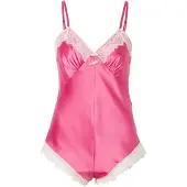WILD LOVERS Pijama 'KIRSTEN' rosa / branco