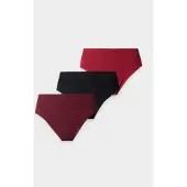 Lindex Cueca vermelho / bordeaux / preto