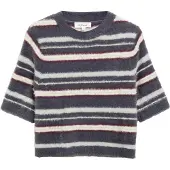 s.Oliver Pullover cinzento escuro / vermelho vinho / branco