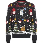 Blend Pullover 'BHMATEO CHRISTMAS' navy / verde / vermelho / branco
