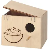 Ferplast Ninho De Pássaro 19.5x14x14 Cm Wood