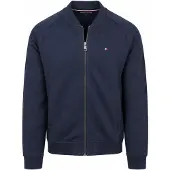 Tommy Hilfiger Casaco em moletão 'ESSENTIAL' azul escuro