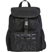 Pepe Jeans para mulher. PL0300064 Mochila Gaetana preta (OSFA), Preto, Casual, Poliamida