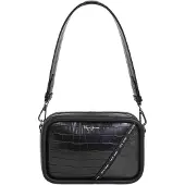 Pepe Jeans para mulher. PL0300018 Bolsa Keyra Croco preta (OSFA), Preto, Casual, Poliuretano