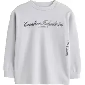 Next Sweatshirt cinzento / preto