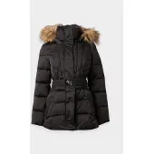 GUESS para mulher. W6BL38W4087 Jaqueta curta Marina com plumas pretas (M), Preto, Casual, Poliéster