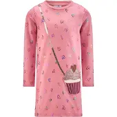 Happy girls Vestido mistura de cores / cor-de-rosa