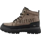 Mustang Botas com atacadores 'Peppin' taupe / preto