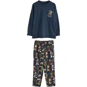 Next Pijama navy / cappuccino / verde / branco