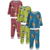 Next Pijama 'Snuggle' azul / castanho / kiwi / vermelho