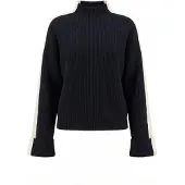 Anna field Pullover marinho / branco