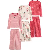 Next Pijama creme / verde escuro / vermelho / branco