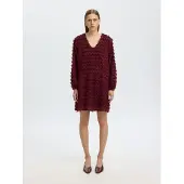 Selected Vestido 'SLWMYLA' borgonha