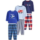 Next Pijama navy / azul claro / vermelho / preto