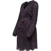 ONLY Maternity Vestido 'OLMSTAR PENI' berinjela / preto