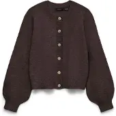 Vero moda Casaco de malha 'VMHAZEL' castanho escuro