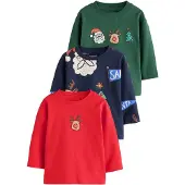 Next Camisola 'Christmas' navy / cana / vermelho / offwhite