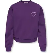 ONLY GIRLS Sweatshirt 'KOGTAMMIE' amora / cor-de-rosa / prata