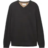 Tom Tailor Suéter Com Decote Em V 1038427 Basic Knit
