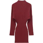And Other Stories & Other Stories Vestido de malha vermelho escuro