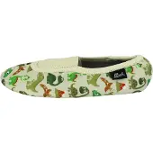 Beck Pantufa 'Funny Dinos' bege / castanho / verde / oliveira