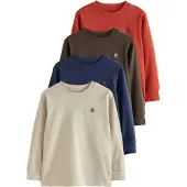 Next Camisola 'Griffin' creme / navy / castanho / vermelho ferrugem