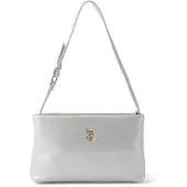 U.S. POLO ASSN. Mala de ombro 'CEREMONY' prata