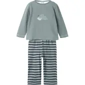 Name It Mini Pijama 'NMMRyndq' azul noturno / verde pastel / verde claro / offwhite