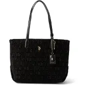 U.S. POLO ASSN. Mala de ombro chocolate / preto