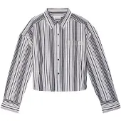 Calvin Klein Jeans Blusa roxo / preto / branco