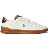 Ralph Lauren Sapatilhas baixas 'HRT CRT III' chocolate / branco