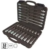 JBM Conjunto De Soquetes Torx Torx Screws 32 Peças