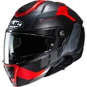 HJC i91 Carst MC1SF Preto/Antracite/Vermelho XS unissexo