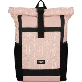 LARKSON Mochila 'No 2' cor-de-rosa / preto / branco
