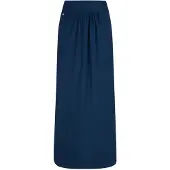 Chic by Lirette Saia 'Maxi skirt Natural' azul escuro