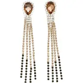 Addicted Brincos 'Arianna orecchini con cristalli oro a cascata Swarovski' ouro