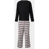 Tommy Hilfiger Underwear Pijama comprido vermelho / preto / branco