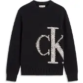 Calvin Klein Jeans Pullover bege / preto