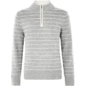 Vantory Pullover cinzento claro / branco