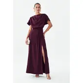 BWLDR Vestido de festa 'Amani' roxo escuro