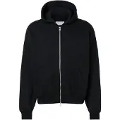 Abercrombie & Fitch Casaco em moletão 'ESSENTIAL' preto