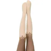 Pentik Collants 'Mädchen Pretty Sweet Deer Strumpfhose' bege / castanho