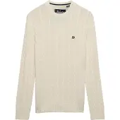 Superdry Suéter Cotton Cable Knit Crew