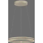 Pure Candeeiro suspenso LED E-Loop bronze, Ø 70 cm, alumínio, CCT