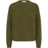 B.young Pullover 'OTAJA ' verde mosqueado