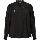 Zizzi Blusa tradicional 'MCLARU' preto
