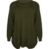 Zizzi Pullover 'CARRIE' verde escuro